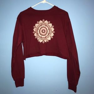 Pacsun cropped crew neck. LA hearts